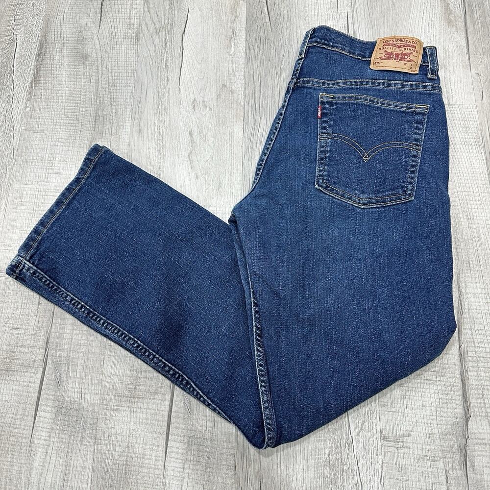 VTG Levis 515 Boot Cut Jeans Womens 12 (32x29) Low Rise Blue Denim Cowgirl Retro